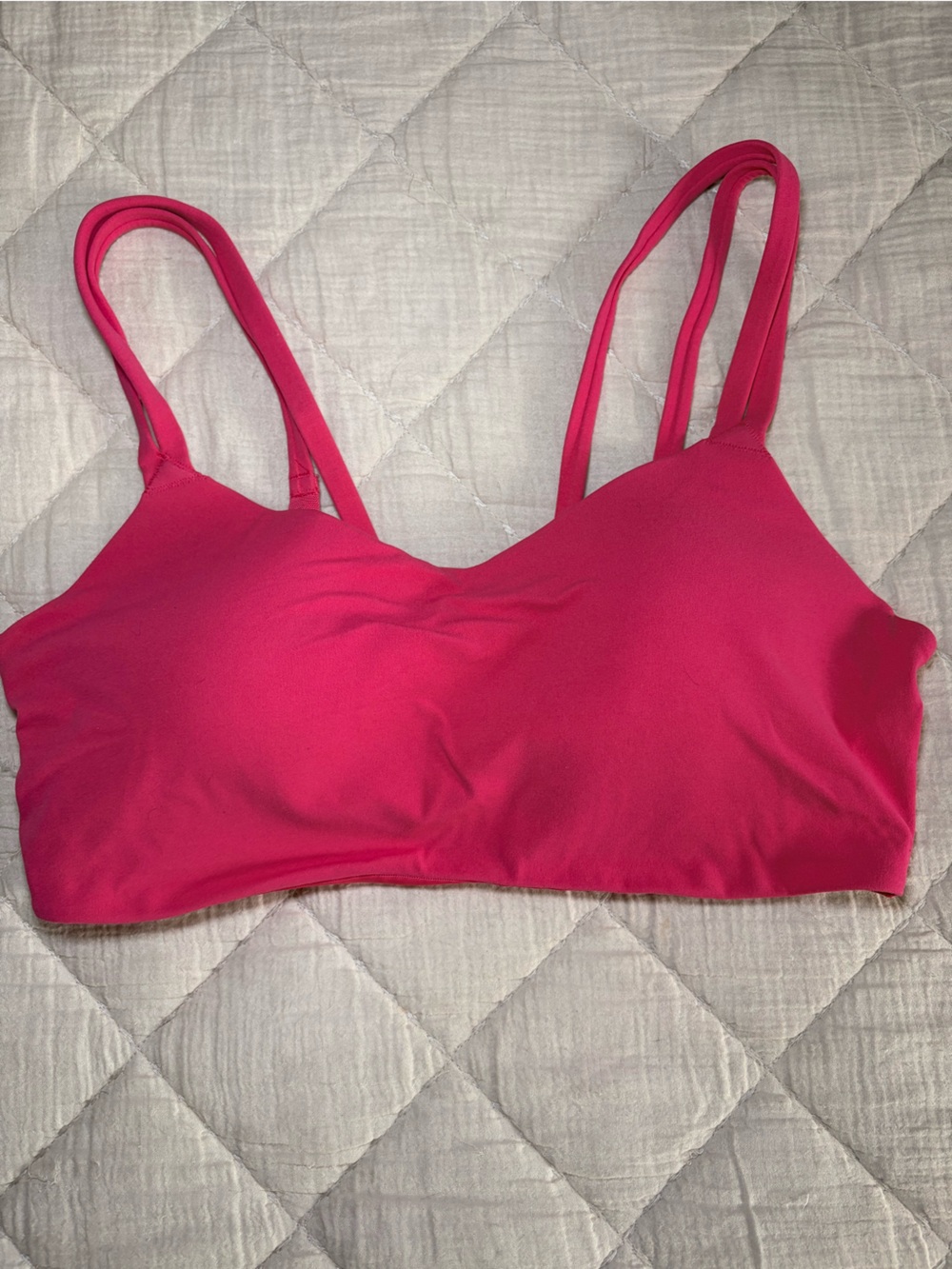 Nike Dri-Fit Hot Pink Double-Strap Sports Bra Large